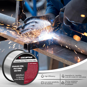 ARCCAPTAIN supports grades 304/304L/308/308L/321/347 stainless for multi-grade projects.
