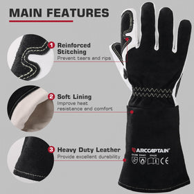 ARCCAPTAIN Tig Gloves feature comfort lining for all-day wear in busy shops.