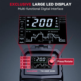 ARCCAPTAIN 7-in-1 control panel enables versatile welding options
