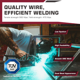 ARCCAPTAIN TÜV-certified welding wire for cleaner welds