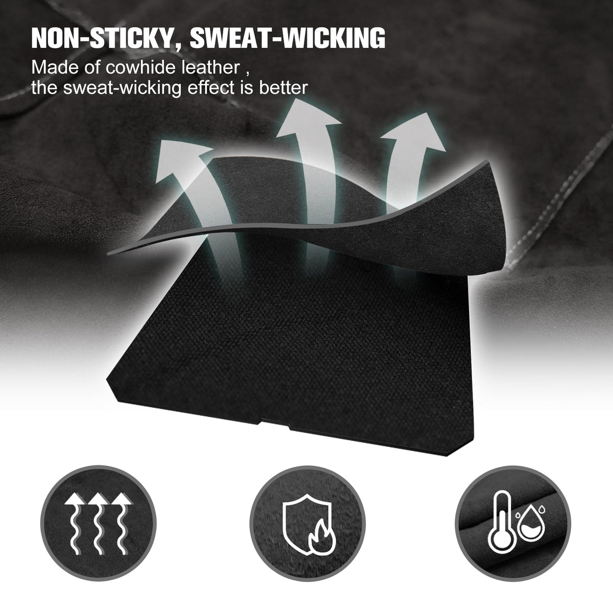 ARCCAPTAIN welding apron cross-back straps and quick-release buckles for easy wear