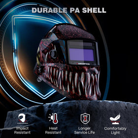 ARCCAPTAIN Alien helmet side view highlights lightweight design for comfort