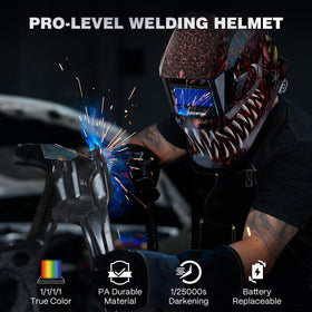 ARCCAPTAIN Alien solar powered operation supports longer welding sessions