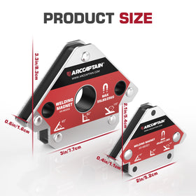 ARCCAPTAIN 25 lb magnet at 135-degree angle for stable joint positioning