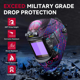 ARCCAPTAIN wide shade range 4/5-9/13 supports Stick, MIG, TIG tasks.