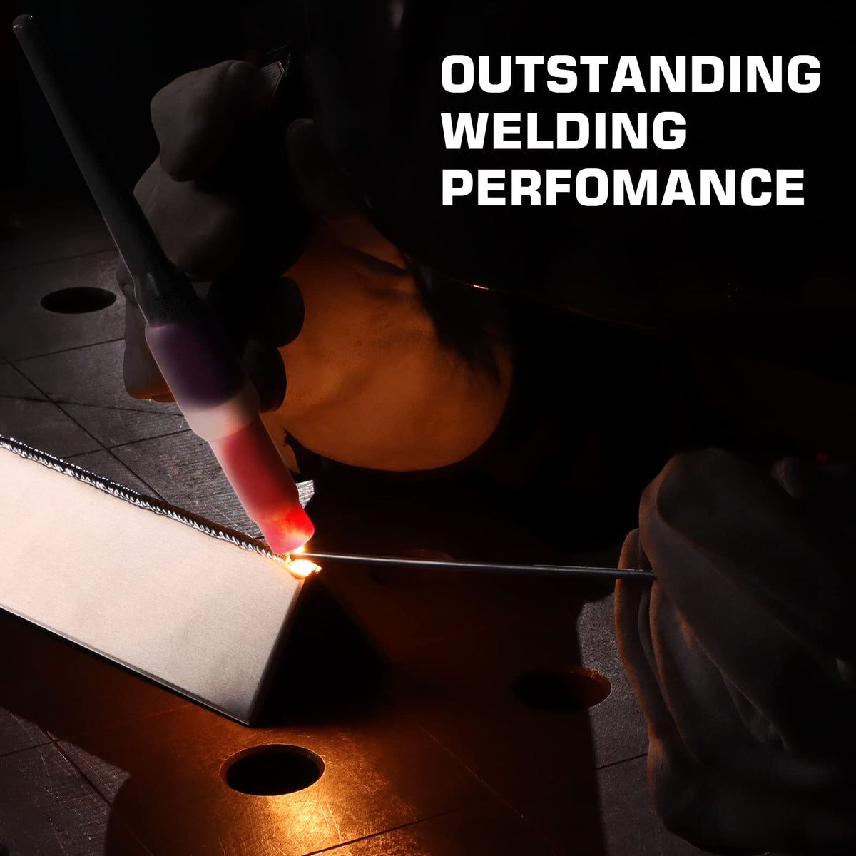 Electrode range 0.5-2.4mm supports versatile welding options