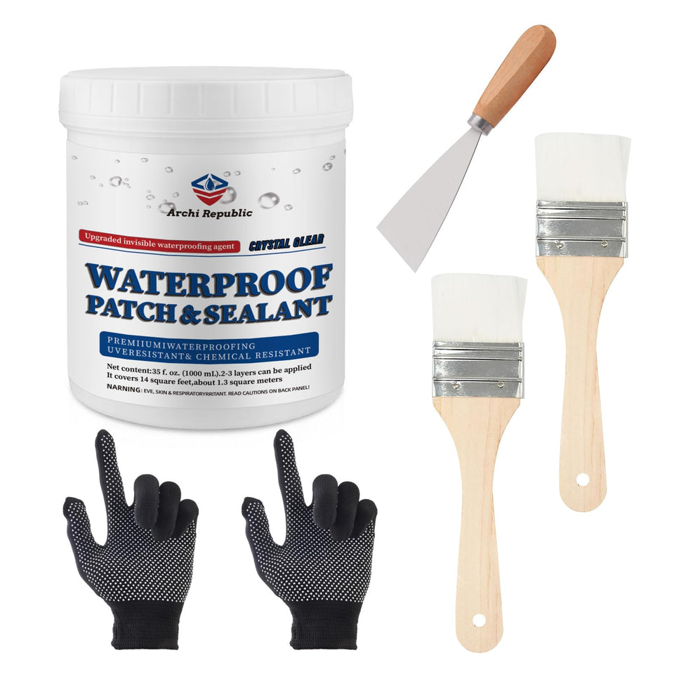 Archi Republic crystal-clear roof coating protects against leaks while preserving appearance.