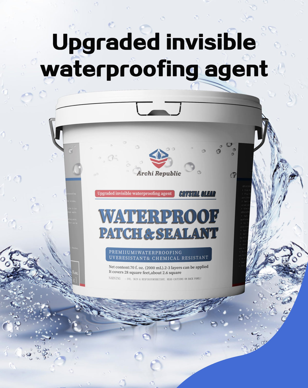 Archi Republic versatile waterproof solution for interior and exterior projects.
