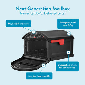 Architectural Mailboxes BILT CRE8 T4 magnetic closure keeps deliveries secure