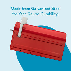 ARCHITECTURAL MAILBOXES Boulder red rust-resistant-finish extends outdoor longevity