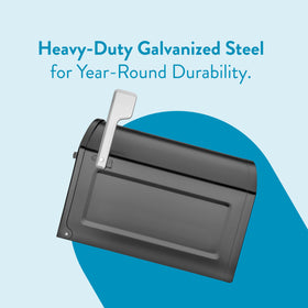 Ready-to-mount design with compatible posts for quick setup.