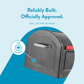 Secure magnetic closure helps keep deliveries protected from wind and rain.