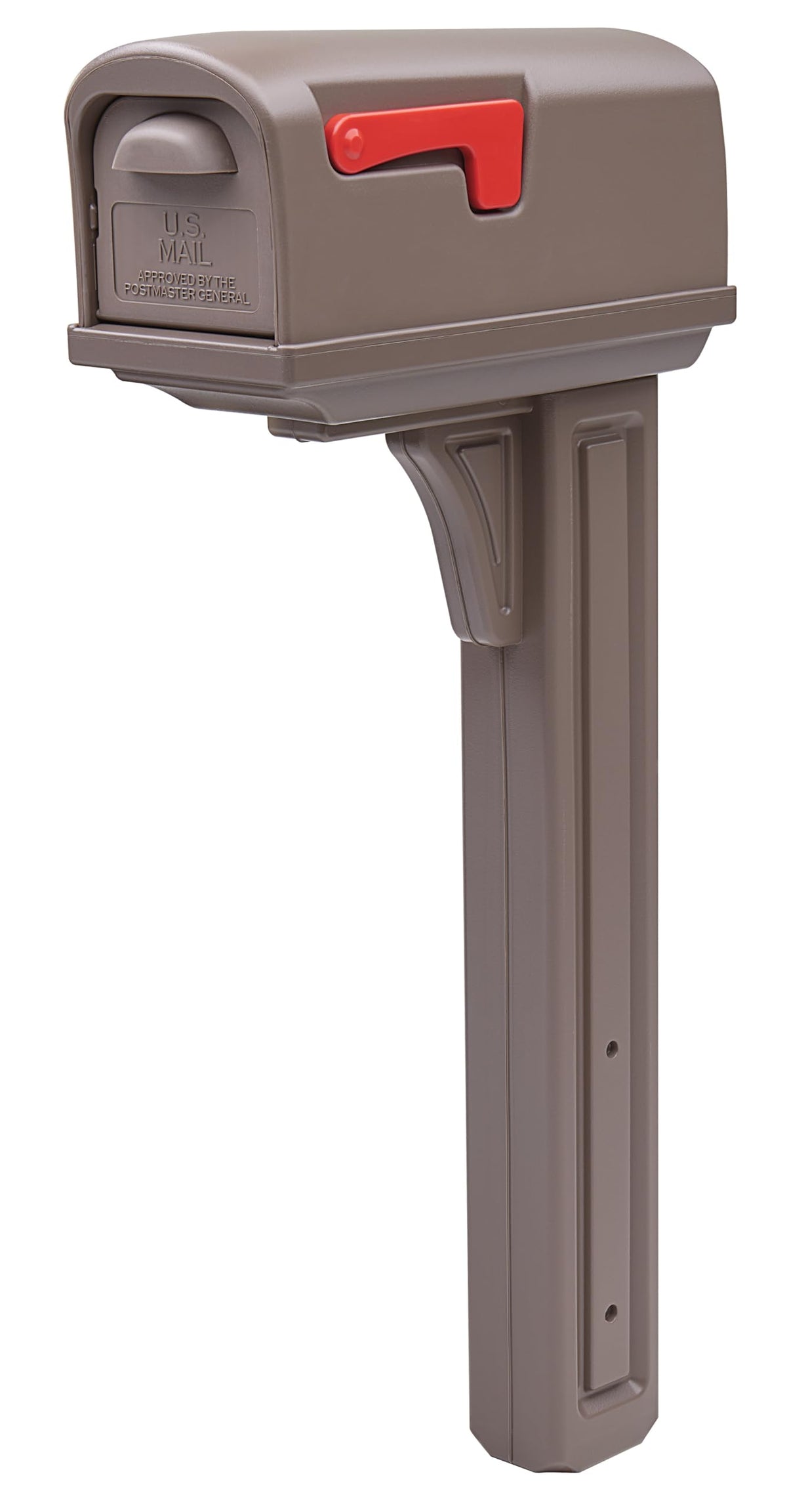 Architectural Mailboxes Classic plastic mailbox front view highlights durable weatherproof design for curbside use