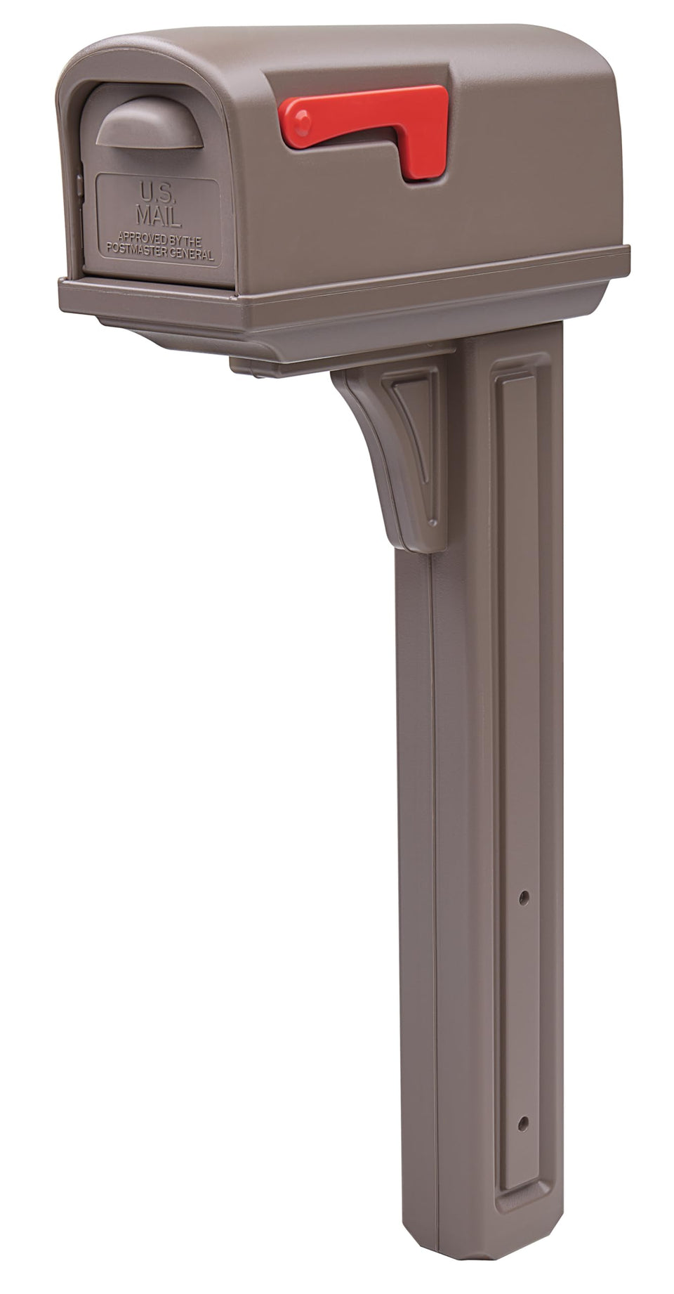 Architectural Mailboxes Classic plastic mailbox front view highlights durable weatherproof design for curbside use