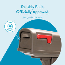Made in the USA badge visible on Architectural Mailboxes packaging