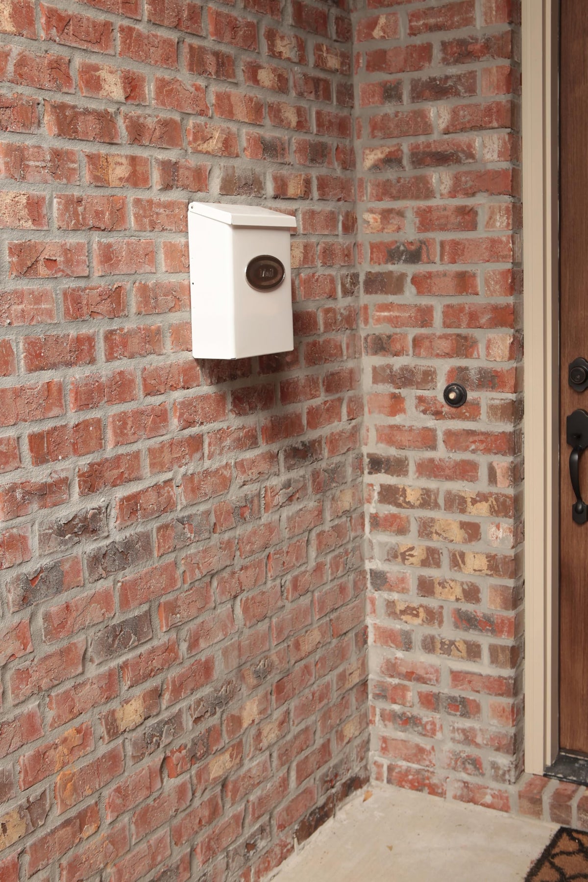 Included mounting template speeds setup for quick exterior installation.