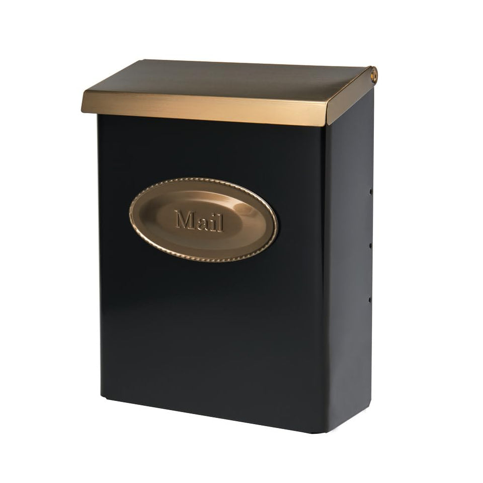 Architectural Mailboxes Designer locking mailbox front view showing secure exterior storage for mail