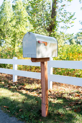 Architectural Mailboxes DPK000AM aromatic cedar grain enhances curb presence