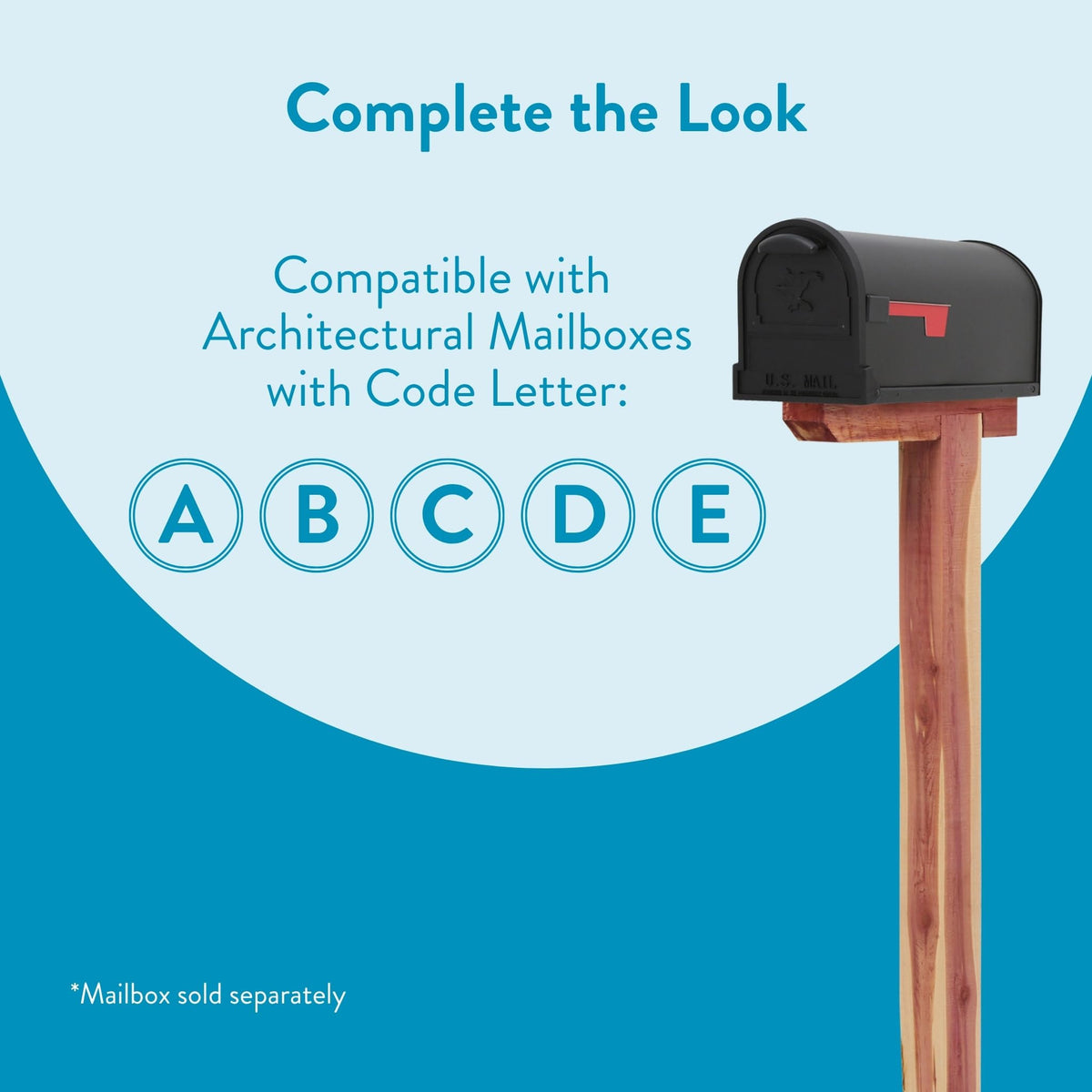 Architectural Mailboxes DPK000AM pre-notched wood pieces simplify assembly
