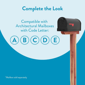 Architectural Mailboxes DPK000AM pre-notched wood pieces simplify assembly