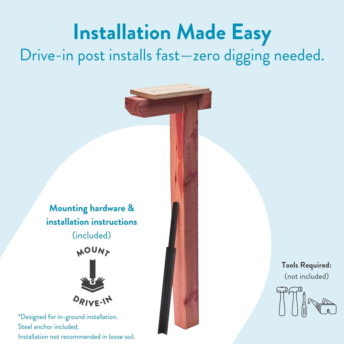 Architectural Mailboxes DPK000AM steel anchor included for easy setup