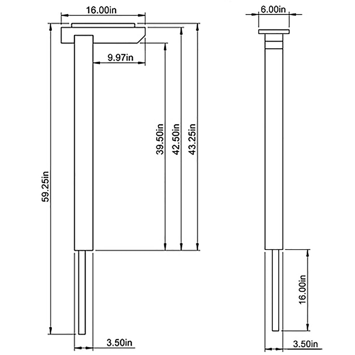 Architectural Mailboxes DPK000AM USA-made design for outdoor durability