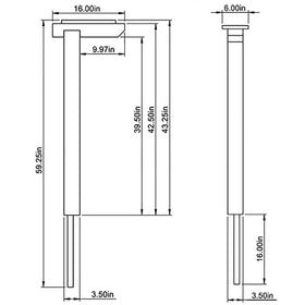 Architectural Mailboxes DPK000AM USA-made design for outdoor durability