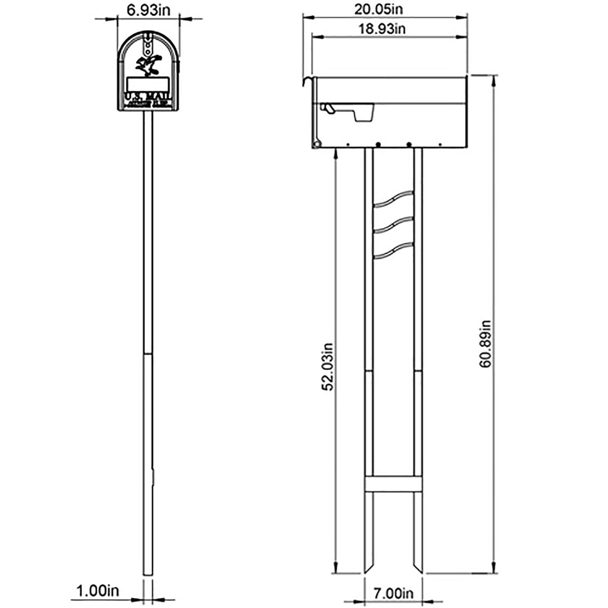 ARCHITECTURAL MAILBOXES Easy assembly with included hardware