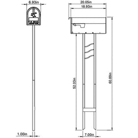 ARCHITECTURAL MAILBOXES Easy assembly with included hardware