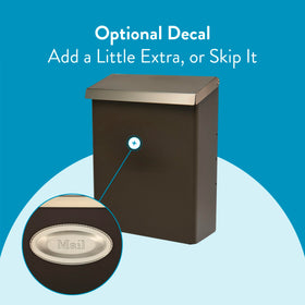 Mounting template included for quick installation of Architectural Mailboxes unit