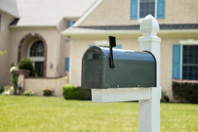 Edson gunmetal grey finish enhances curb appeal and weather resistance.
