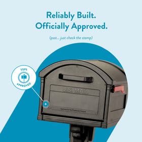 ARCHITECTURAL MAILBOXES Grand Haven included hardware enables simple installation.