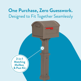 Durable double-walled plastic resists rust, rain, and humidity for long lasting use.