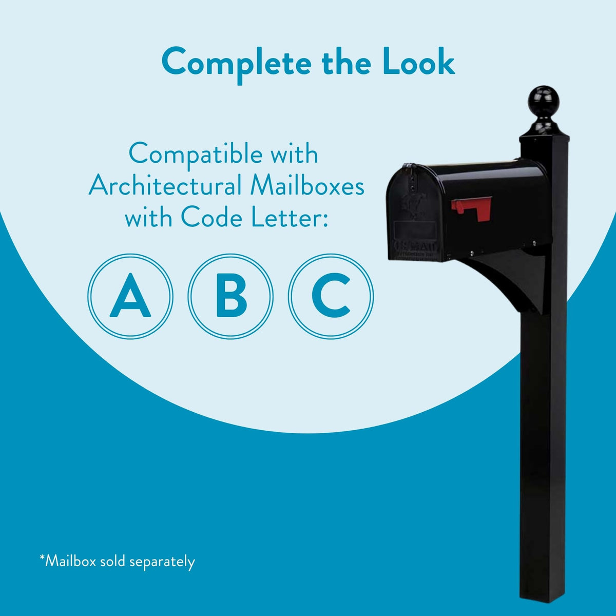 Aluminum post finish resists weather, ensuring long-lasting outdoor performance.