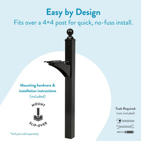 Landover crossarm design aligns mailboxes while preserving classic style.