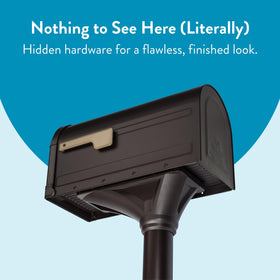 ARCHITECTURAL MAILBOXES Roxbury magnetic latch keeps lid secure in rain.