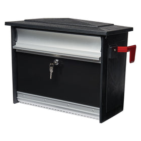 ARCHITECTURAL MAILBOXES Mailsafe front access door secures daily mail securely.
