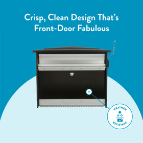 ARCHITECTURAL MAILBOXES Mailsafe internal pickup tray simplifies post run organization.