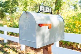 Architectural Mailboxes Manhattan Address Plaque easy-number template for placement