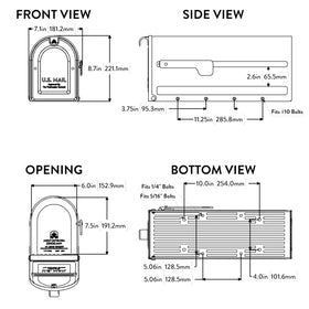 ARCHITECTURAL MAILBOXES MB1 easy no-assembly setup speeds curbside installation.