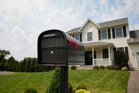 Architectural Mailboxes Oasis 360 USPS approved locking mailbox provides trusted security for deliveries.
