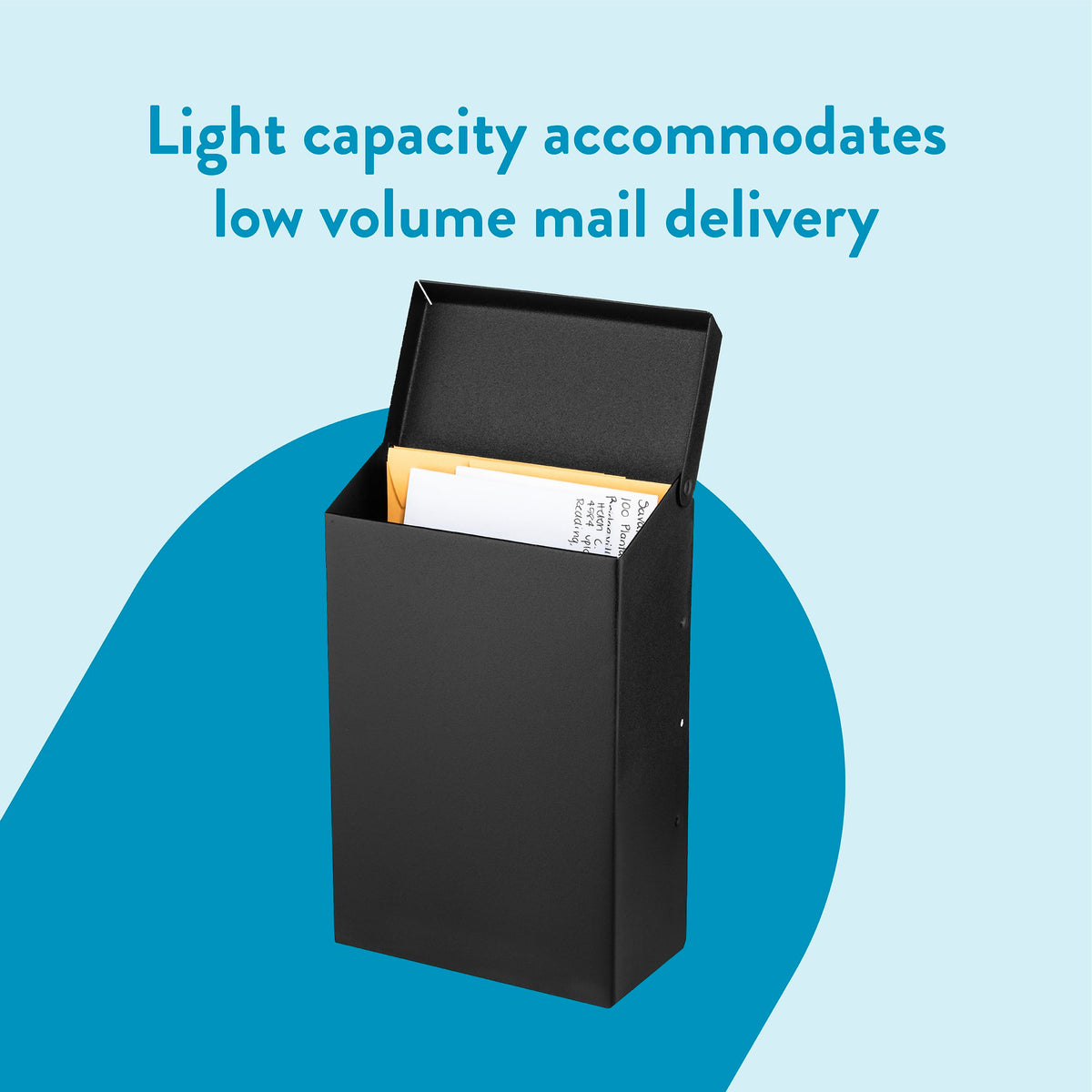 Architectural Mailboxes compact capacity ideal for letters and small magazines.