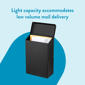 Architectural Mailboxes compact capacity ideal for letters and small magazines.