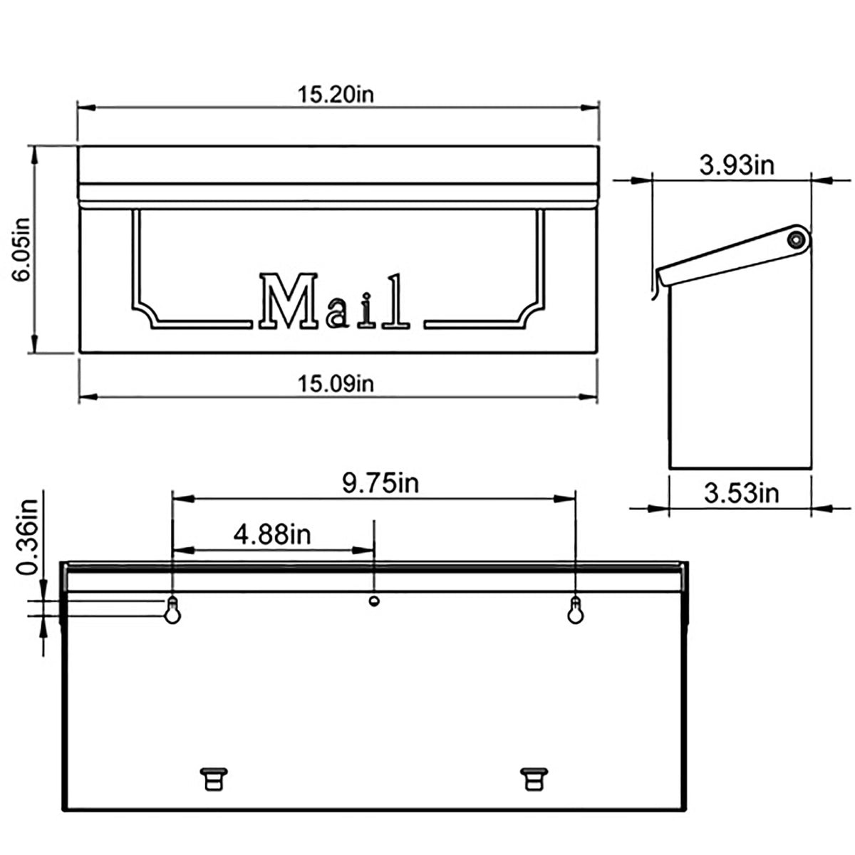 ARCHITECTURAL MAILBOXES Townhouse classic look complements any home exterior