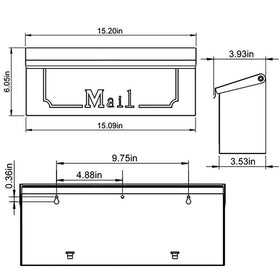 ARCHITECTURAL MAILBOXES Townhouse classic look complements any home exterior
