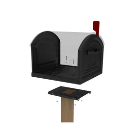 Board supports various mailbox configurations for flexible installation
