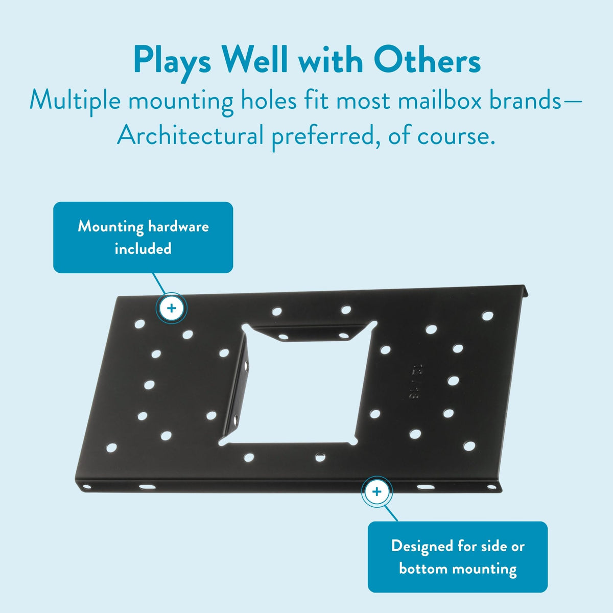 Multiple mounting holes demonstrate broad compatibility with different brands