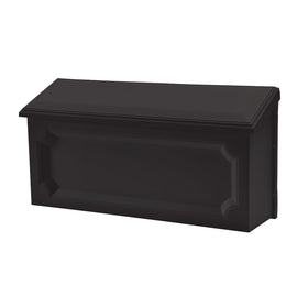 ARCHITECTURAL MAILBOXES Windsor wall-mounted front view; weather-resistant plastic for outdoor use