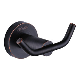 ARCORA oil rubbed bronze towel hook front view for stylish bathroom organization