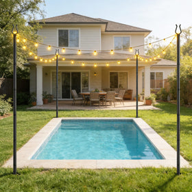 Aredy tool-free installation makes setup quick on patios or decks.